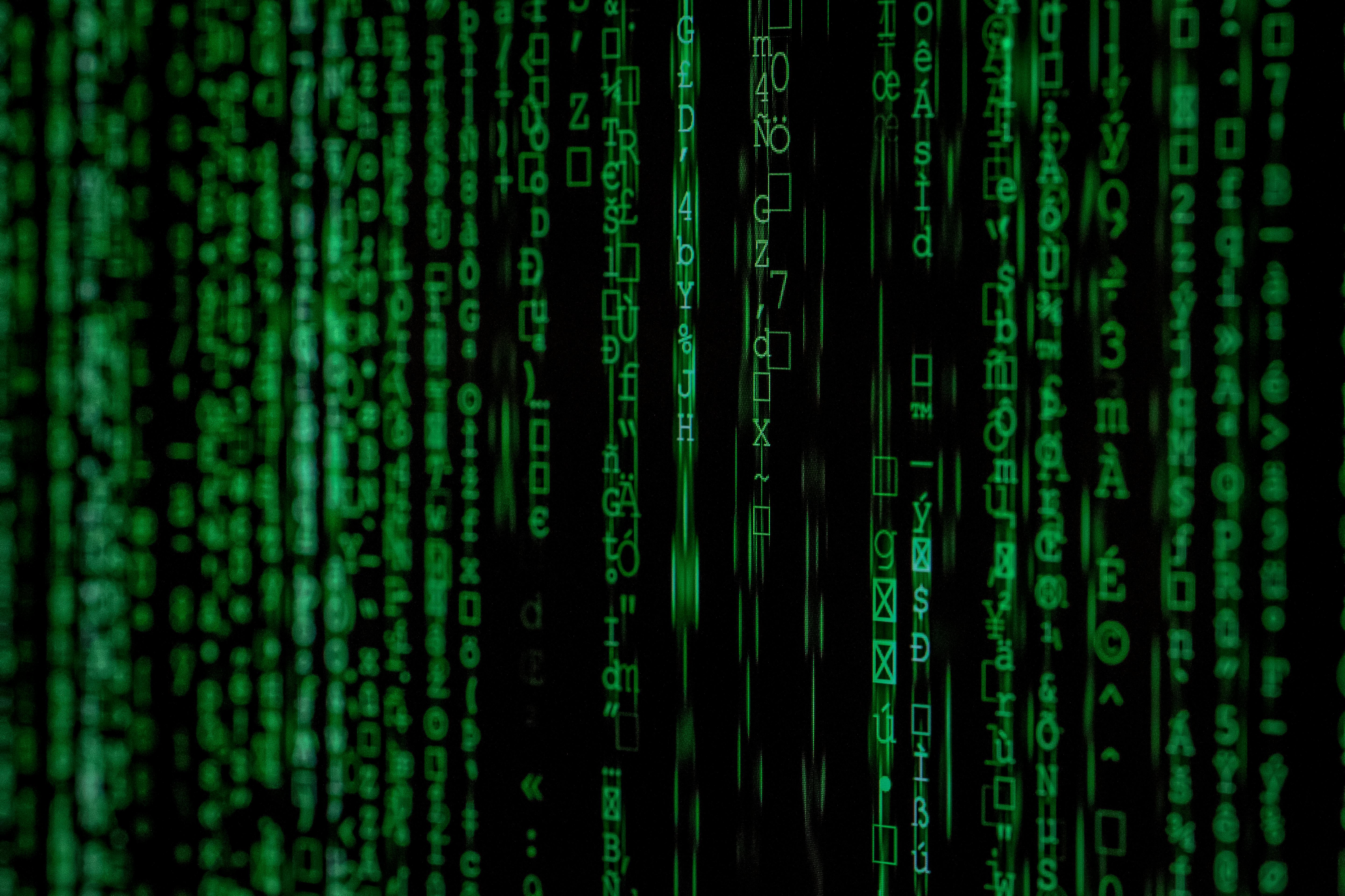 Matrix code background